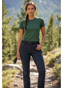 Funktionshose LPO "Gwyn Trail", Damen, Gr. 50 (XL), Normalgr&ouml;&szlig;en, schwarz navy, 92% Polyamid; 8% Elasthan, regular fit, Hosen Funktionshose, mit G&uuml;rtel