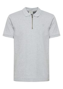 !Solid Poloshirt SOLID "Poloshirt SDZakir", Herren, Gr. XL, grau (light grau melange), Obermaterial: 100% Baumwolle CO., regular fit normal, V-Ausschnitt, Shirts Poloshirt