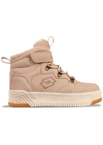 Winterboots Lotto, M&auml;dchen, Gr. 31, beige (beige, sanftes wei&szlig;), Kunstfaser, Synthetik, unifarben, Schuhe Winterboots, - mit kuscheligem Warmfutter