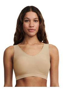 Bustier Chantelle "SOFTSTRETCH", Damen, Gr. XS/S, N-Gr, beige, Obermaterial: 80% Polyamid, 20% Elasthan, BHs Bustier, V-Ausschnitt