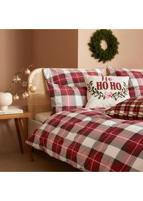 Bettw&auml;sche "Mileja in Gr. 135x200 oder 155x220 cm", rot, B/L: 155cm x 220cm, 1 Stk., 1 Stk., Renforc&eacute;, B/L: 80cm x 80cm, 2, Renforc&eacute;, Obermaterial: 100% Baumwolle, LeGer Home by Lena Gercke, Bettw&auml;sche, Bettw&auml;sche, Bettw&auml;sche aus Baumwolle, karierte Winterbettw&auml;sche, Weihnachten