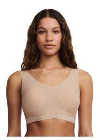 Bustier Chantelle "SOFTSTRETCH", Damen, Gr. XL/XXL, N-Gr, golden beige, Obermaterial: 80% Polyamid, 20% Elasthan, BHs Bustier, V-Ausschnitt