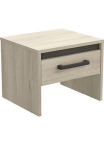 Nachttisch Demeyere Group "Watson", braun (kronberg eich, waterford), B:39,5cm H:32,1cm T:34,7cm, Tische, Nachttisch, Nachttisch mit 1 Schublade