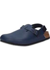 Pantolette Birkenstock "Tokio", Damen, Gr. 45, blau, Obermaterial: 100% Rindsleder Leather cow., Schuhe Pantolette
