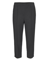 Caprihose GOLDNER "Kurzgr&ouml;&szlig;e Sportive 7/8-Hose mit Biesen", Damen, Gr. 27, K-Gr, grau (anthrazit), Obermaterial: 100% Polyester COOLMAX(R) PES(Coolmax)., normal, Hosen Caprihose, Ohne