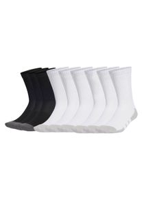Kurzsocken adidas originals "Socken Essentials Climacool Crew Socken 9P 9er Pack", Damen, Gr. 46-48, bunt (2xwei&szlig;, schwarz), Obermaterial: 69% Polyester PES. 26% Baumwolle CO. 4% Elasthan EL. 1% Polyamid PA., Socken Kurzsocken