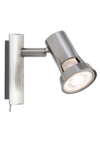 Paulmann Deckenleuchte "Spotlight Teja max. 1x10W 230V Metall", grau (nickelfarben), 1, H: 10cm, 1 Stk., Leuchten, GU10, Deckenleuchte