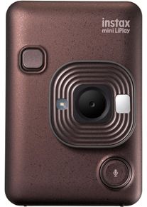 Fujifilm Sofortbildkamera "INSTAX mini LiPlay", braun (bronze), B:8,25cm H:12,29cm T:3,67cm, Fotokameras, Sofortbildkamera