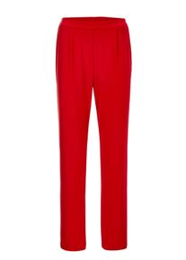 Schlupfhose GOLDNER "Trageangenehme Jerseyhose Martha mit Bundfalten", Damen, Gr. 54, N-Gr, rot, Obermaterial: 95% Polyester PES. 5% Elasthan EL., festlich, normal, Hosen Schlupfhose, Ohne