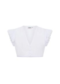 N&uuml;bler Dirndlbluse N&Uuml;BLER "Dirndlbluse Liana", Damen, Gr. 42, wei&szlig;, Obermaterial: 100% Polyester PES., Blusen Dirndlbluse