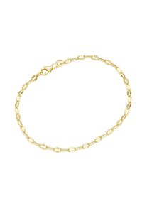 Armband Luigi Merano "Armband fantasief&ouml;rmig mit diamantierten Gliedern, Gold 375", gold, Armb&auml;nder, Damen, Gelbgold 375, Armband