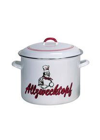 Kr&uuml;ger Kochtopf KR&Uuml;GER, wei&szlig;, &Oslash;:28cm, T&ouml;pfe, Kochtopf, Induktion