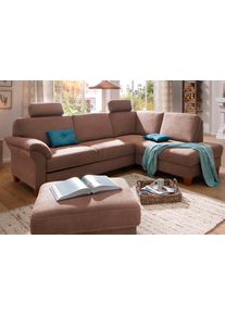 Kopfst&uuml;tze Home Affaire "Borkum, B: 52cm", braun, B:52cm H:22cm, Luxus-Microfaser (100% Polyester), Luxus-Microfaser Toro (100% Polyester), Struktur (100% Polyester), MELROSE (100% Polyester). , Polsterauflagen, Kopfst&uuml;tze