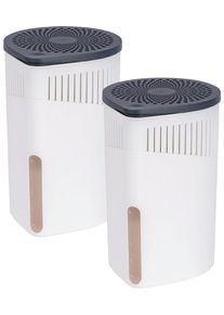 Luftentfeuchter Wenko "Drop", wei&szlig;, B:15cm H:23cm T:15cm, Luftentfeuchter, Luftentfeuchter, 2 Entfeuchter mit je 1 x 1000 g Entfeuchter Block