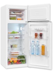 Exquisit K&uuml;hl-/Gefrierkombination "KGC270-45-040E", Energieeffizienz: E, silber (wei&szlig;), B:54,5cm H:142,6cm T:55,5cm, K&uuml;hlschr&auml;nke, K&uuml;hl-/Gefrierkombination