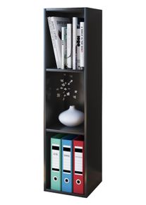 Standregal Vcm "Holz Stand Regal Aufbewahrung Deko B&uuml;cher Mendas 3", schwarz, B:34cm T:30cm, Regale, Standregal