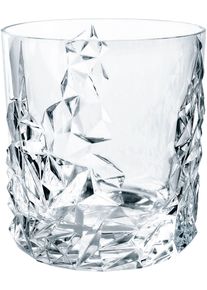 Whiskyglas Nachtmann "Sculpture", transparent, B:8,6cm H:10,1cm &Oslash;:8,6cm, Kristallglas, Trinkgef&auml;&szlig;e, Whiskyglas, Made in Germany, 340 ml, 4-teilig