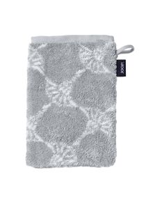 JOOP! Waschhandschuh JOOP "Waschlappen Classic Cornflower 1er Pack" Gr. S, silber (grau), B:16cm, Obermaterial: 100% Baumwolle CO., Handt&uuml;cher, Waschhandschuh