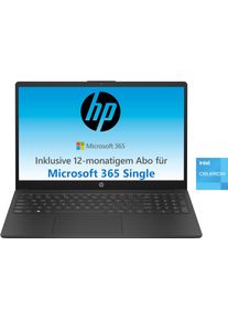 HP Notebook "15-fd0216ng", schwarz (jet schwarz), 4 GB RAM 128 GB SSD, Celeron, Windows 11 Home im S Modus, Notebooks, Notebook