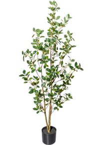 Kunstbaum Creativ green "Ficus ginseng", gr&uuml;n, H:130cm &Oslash;:45cm, Kunststoff, Kunstpflanzen, Kunstbaum