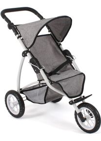 Bayer Chic 2000 Puppenbuggy CHIC2000 "Leon, Melange Grau", grau (melange grau), Puppenwagen, KinderB:75cm H:73,5cm T:75cm, Kunststoff, Polyester, Stahl, Puppenbuggy, B:75cm H:73,5cm T:75cm