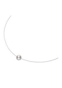 Collier Smart Jewel "Collier schwebende Perle, Silber 925", wei&szlig;, Halsketten, Damen, Silber 925 (Sterlingsilber), Collier