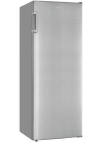 Exquisit Vollraumk&uuml;hlschrank "KS320-V-H-040D", Energieeffizienz: D, silber (edelstahloptik), B:54,5cm H:142,6cm T:54,5cm, K&uuml;hlschr&auml;nke, Flexibel & effizient: 242 L K&uuml;hlschrank mit Abtau-Automatik, Vollraumk&uuml;hlschrank