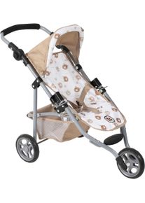Bayer Chic 2000 Puppenbuggy CHIC2000 "Jogging-Buggy Lola", rosa (b&auml;rchen beige), Puppenwagen, KinderB:33cm H:57cm T:70cm, Kunststoff, Metall, Stoff, Puppenbuggy, mit klappbarem Verdeck, B:33cm H:57cm T:70cm