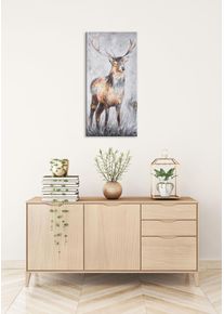 &Ouml;lgem&auml;lde B&Ouml;NNINGHOFF, braun (farbe bild(er): braun, wei&szlig;, grau, blau, rot), B:40cm H:80cm T:2cm, Canvas, Holz, Bilder, &Ouml;lgem&auml;lde, jedes Bild ein Unikat