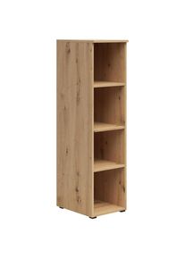 Regal, Eiche Artisan, Holzwerkstoff, 3 F&auml;cher, 30x115x40 cm, FSC Mix, Beim&ouml;bel erh&auml;ltlich, stehend, h&auml;ngend, Wohnzimmer, Regale, B&uuml;cherregale