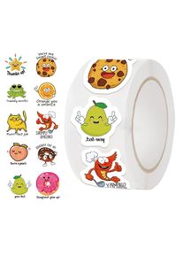 500 cute animal and fruit English washi sticker rolls for journaling, decorative stickers, hot-selling envelope seals