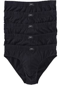 bonprix Chilot maxi din bumbac (set/5 buc.), negru, 6 (L)