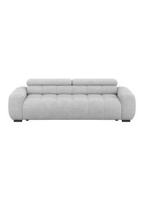 Luca Bessoni , Hellgrau , Textil , 248x77-97x108 cm , Stoffauswahl, R&uuml;cken echt, elektrischer Sitzvorzug , Wohnzimmer, Sofas & Couches, Sofas, Big Sofas