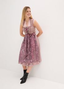 bonprix Női Dirndl k&ouml;t&eacute;nnyel (2-r&eacute;szes szett), r&oacute;zsasz&iacute;n, 36