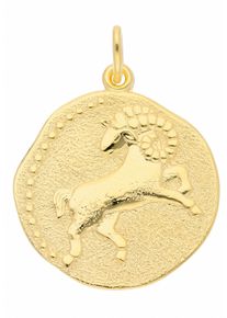 Adelia&acute;s Kettenanh&auml;nger ADELIA&acute;S "333 Gold Sternzeichen Anh&auml;nger Widder &Oslash; 18,2 mm", gold, Schmuckanh&auml;nger, Damen, Gelbgold 333, Kettenanh&auml;nger