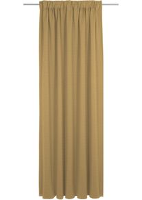 Vorhang Adam "Uni Collection", gelb (curry), B:141cm H:175cm, Baumwolle (Bio-Baumwolle), Gardinen, Vorhang, Blickdichter aus 100% Bio-Baumwolle, Vorhang nach Wunschma&szlig;
