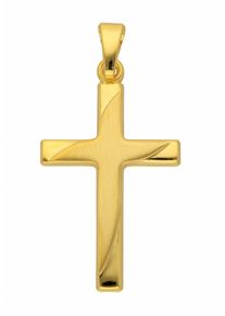 Adelia&acute;s Kettenanh&auml;nger ADELIA&acute;S "333 Gold Kreuz Anh&auml;nger", gold, Schmuckanh&auml;nger, Damen, Gelbgold 333, Kettenanh&auml;nger