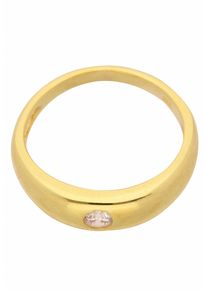 Adelia&acute;s Kettenanh&auml;nger ADELIA&acute;S "585 Gold Anh&auml;nger Taufring mit Zirkonia &Oslash; 11,2 mm", gold, Schmuckanh&auml;nger, Damen, mit Zirkonia, Gelbgold 585, Kettenanh&auml;nger