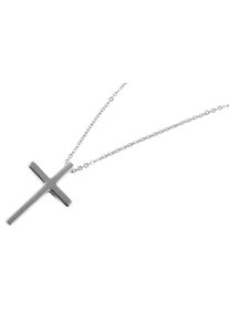 Adelia&acute;s Gliederkette ADELIA&acute;S "Damen Halskette &iquest; Ankerkette aus Edelstahl 43 cm" Gr. 43, silber, Halsketten, Damen, Edelstahl, Gliederkette