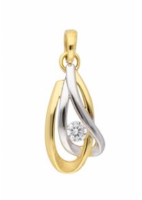 Adelia&acute;s Kettenanh&auml;nger ADELIA&acute;S "333 Gold Anh&auml;nger mit Zirkonia", gold, Schmuckanh&auml;nger, Damen, mit Zirkonia, Gelbgold 333, Kettenanh&auml;nger