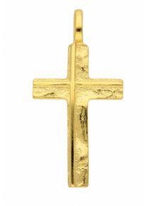 Adelia&acute;s Kettenanh&auml;nger ADELIA&acute;S "585 Gold Kreuz Anh&auml;nger", gold, Schmuckanh&auml;nger, Damen, Gelbgold 585, Kettenanh&auml;nger