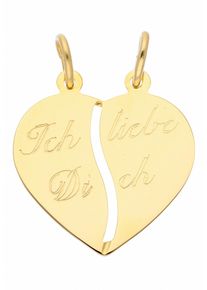 Adelia&acute;s Kettenanh&auml;nger ADELIA&acute;S "333 Gold Anh&auml;nger Partneranh&auml;nger", gold, Schmuckanh&auml;nger, Damen, Gelbgold 333, Kettenanh&auml;nger