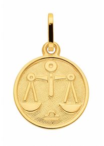 Adelia&acute;s Kettenanh&auml;nger ADELIA&acute;S "333 Gold Sternzeichen Anh&auml;nger Waage &Oslash; 11,8 mm", gold, Schmuckanh&auml;nger, Damen, Gelbgold 333, Kettenanh&auml;nger