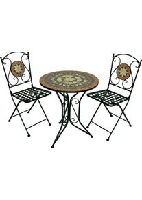 Balkonset Garden Pleasure "PULAR", schwarz, Stahl, Sitzm&ouml;bel-Sets, Balkonset