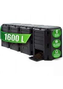 Deuba Compostbak Zwart 1600L
