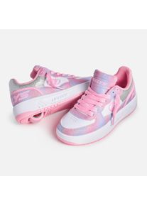 Sneaker Heelys "REZERVE LOW", M&auml;dchen, Gr. 39, wei&szlig; (lt pink, wei&szlig;, rainbow), Synthetik, Schuhe Sneaker, mit Rollen