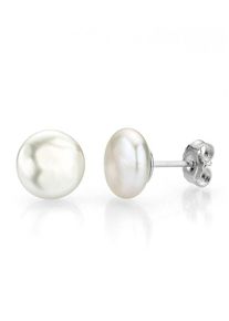 Perlenohrringe Firetti "Schmuck Geschenk Ohrschmuck Perle", bunt (silberfarben, wei&szlig;), Ohrringe, Damen, 10mm, Perlen Silber 925 (Sterlingsilber), Perlen, Silber 925 (Sterlingsilber), Perlenohrringe, Made in Germany - mit S&uuml;&szlig;wasserzuchtperle