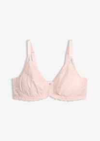Minimizer-BH med fin spets - rosa - storlek 80D - bonprix