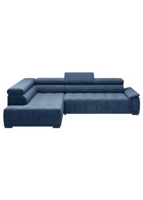 Ecksofa Gremio links Dunkelblau