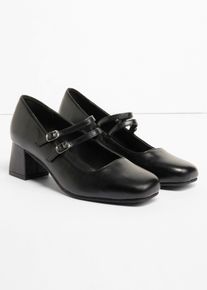 Pumps med remmar - svart - storlek 37 - bonprix